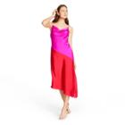 Women's Two-tone Slip Dress - Cushnie For Target Magenta Pink/red