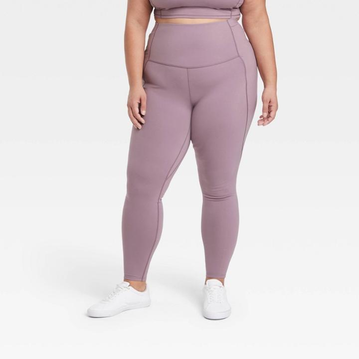 Women's Plus Size Brushed Sculpt High-rise Leggings - All In Motion Light Mauve