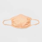 Women's Rouched Face Mask - A New Day Orange