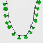 Charlotte St. Patrick's Day Multi Mini Scattered Light Up Shamrock Necklace - Green, Women's,