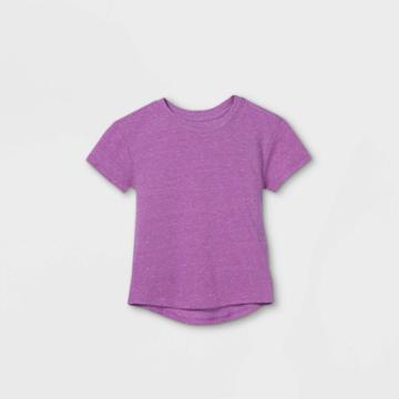 Toddler Boys' Short Sleeve T-shirt - Cat & Jack Purple