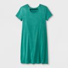 Girls' Short Sleeve Gigi Dress - Art Class Green