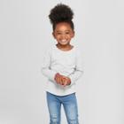Toddler Girls' Long Sleeve T-shirt - Cat & Jack Gray