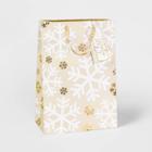 Super Jumbo Snowflake Gift Bag Cream - Wondershop