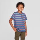 Boys' Short Sleeve Stripe T-shirt - Art Class Navy