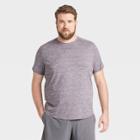 Men's Big & Tall Short Sleeve Soft Gym T-shirt - All In Motion Purple Xxxl,