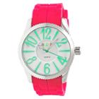 Women's Crayo Magnificent Silicone Strap Watch-hot Pink, Hot Pink