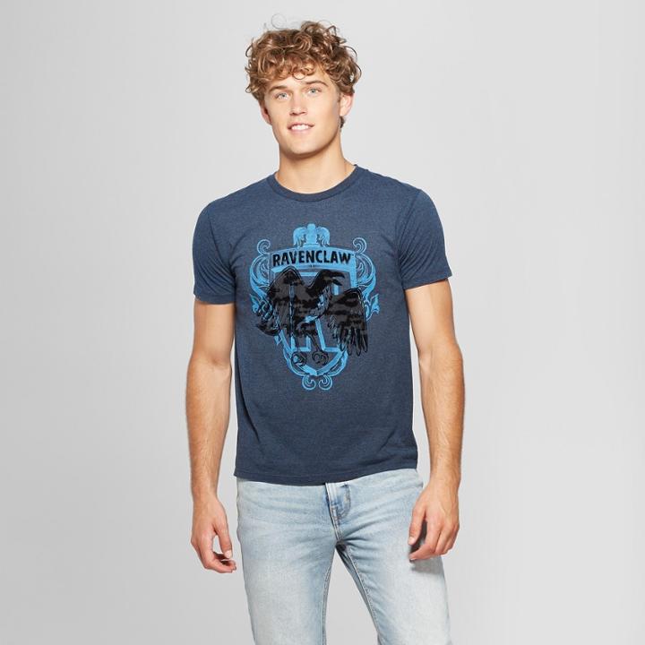 Men's Harry Potter Ravenclaw Short Sleeve T-shirt - Blue