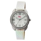 Women's Boum Forte Watch With Mother-of-pearl Dial And Chameleon Color Changing Genuine Leather Strap-silver/white