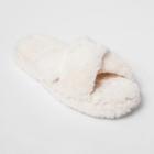 Women's Cozy Slide Slipper - Xhilaration Cream (ivory)