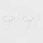 Target Sugarfix By Baublebar Lucite Bow Earrings - White, Girl's