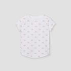 Girls' Print Short Sleeve T-shirt - Cat & Jack White