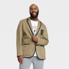 Houston White Adult Plus Size Blazer - Olive Green