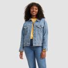 Levi's Women's Ex-boyfriend Trucker Jacket - Concrete Indigo M, Women's, Size: Medium, Concrete Blue