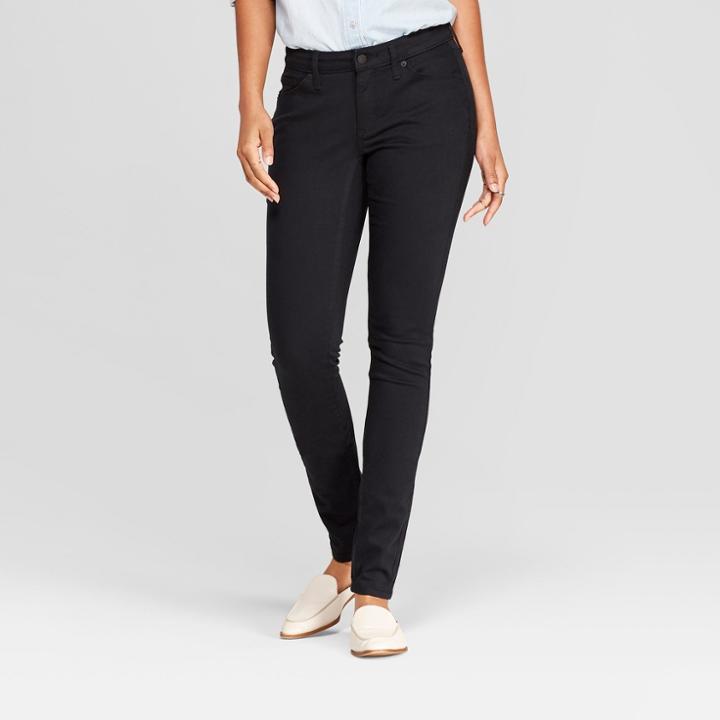 Target Women's Mid-rise Curvy Skinny Jeans - Universal Thread Black Wash