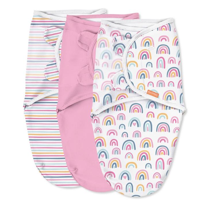 Swaddleme Original Swaddle Wrap Newborn - Rainbows And Sunshine S/m - 3pk, Rainbows And Yellow