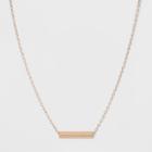 Target Rectangular Bar Short Necklace (16) - A New Day Rose Gold