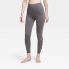 Women's Contour High-rise Shirred 7/8 Leggings With Power Waist 25 - All In Motion Dark Gray S, Women's,