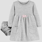 Baby Girls' Sweater Dress - Just One You Made By Carter's Gray Newborn, Girl's