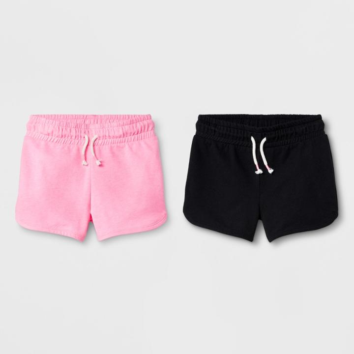 Girls' Pull-on Shorts - Cat & Jack Pink L, Girl's,