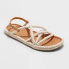 Women's Serena Rope Sandals - Universal Thread Almond