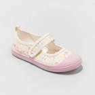 Toddler Elin Floral Print Sneakers - Cat & Jack Beige
