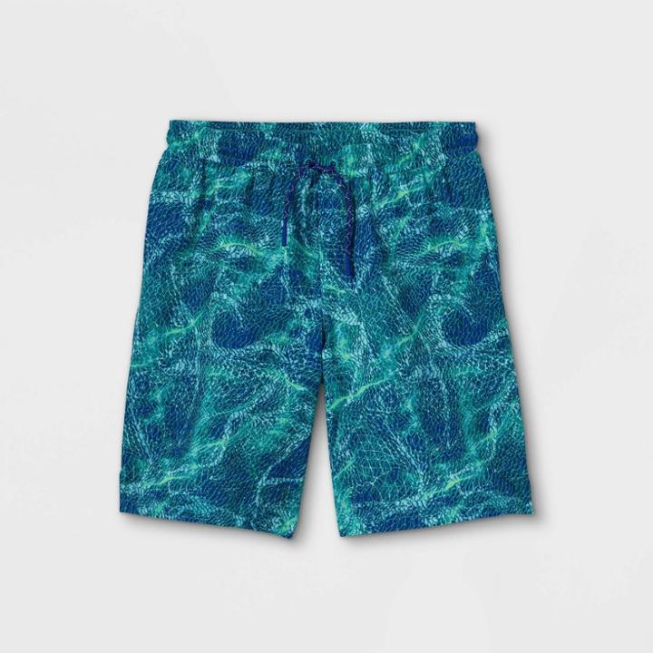 Boys' Quick Dry Board Shorts - All In Motion Teal
