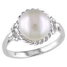 Allura 9-9.5mm Freshwater Cultured Pearl Ring In Sterling Silver