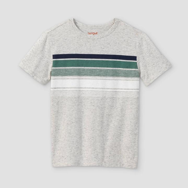 Boys' Chest Striped Short Sleeve T-shirt - Cat & Jack