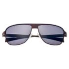 Breed Men's Hardwell Polarized Sunglasses With Titanium Frame And Carbon Fiber Arms - Brown/black