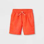 Boys' Solid Swim Shorts - Cat & Jack Orange