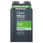 Dove Beauty Dove Men+care Extra Fresh Dry Spray Twin Pack - 3.8oz/2ct,