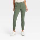 Women's High-rise Skinny Jeans - Universal Thread Green Olive