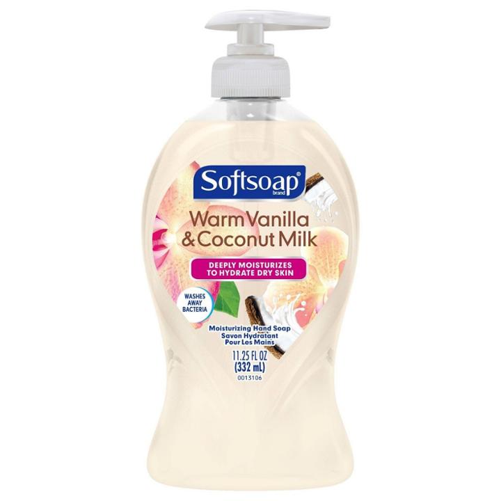 Softsoap Deeply Moisturizing Liquid Hand Soap Pump - Warm Vanilla & Coconut Milk