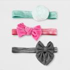 Toddler Girls' 3pc Clips And Barrettes Set Cat & Jack Green/pink/black,