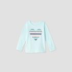 Toddler Girls' Fair Isle Heart Long Sleeve T-shirt - Cat & Jack Aqua