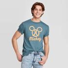 Men's Mickey Mouse Short Sleeve Graphic T-shirt - Blue S, Men's,