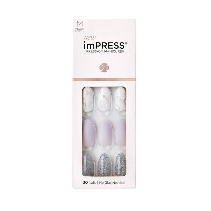 Kiss Impress Press-on Manicure Medium Length Fake Nails - Climb Up