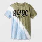 Boys' Ac/dc Tie Dye Short Sleeve T-shirt - Art Class Blue