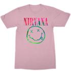 Merch Traffic Women's Nirvana Logo Short Sleeve Graphic T-shirt - Pink