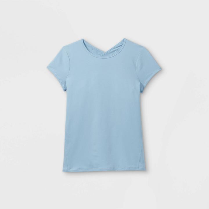 All In Motion Girls' Short Sleeve Gym T-shirt - All In