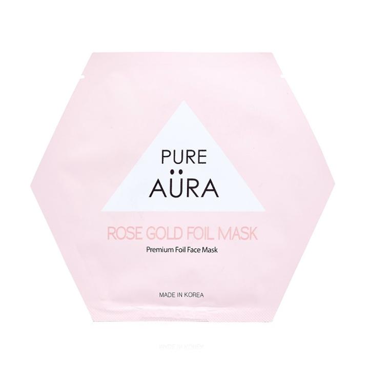Pure Aura Rose Gold Foil Mask