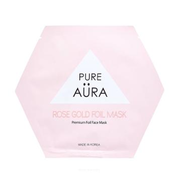 Pure Aura Rose Gold Foil Mask
