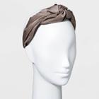 Satin Puffy Knot Headband - A New Day Taupe