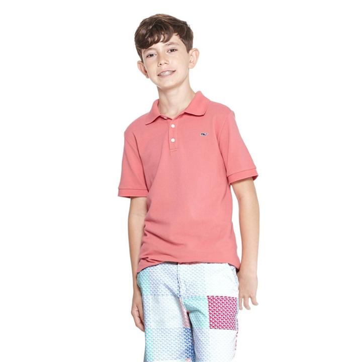 Boys' Short Sleeve Polo Shirt - Red Xl - Vineyard Vines For Target