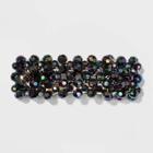 Beaded Top Metal Snap Hair Clips And Pins - Wild Fable Black