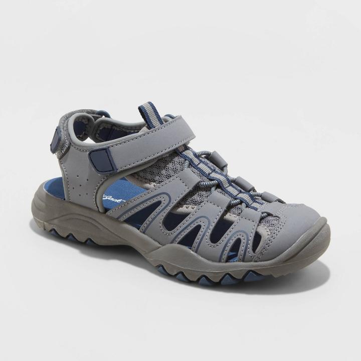 Boys' Juno Footbed Sandals - Cat & Jack Navy 13, Toddler Boy's, Blue