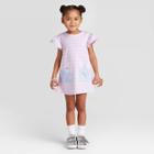 Toddler Girls' Bunny Pocket Dress - Cat & Jack Purple 12m, Toddler Girl's