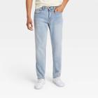 Men's Athletic Fit Relaxed Jeans - Goodfellow & Co Light Wash 30x30,