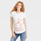 Short Sleeve Hey There Pumpkin Graphic Maternity T-shirt - Isabel Maternity By Ingrid & Isabel White